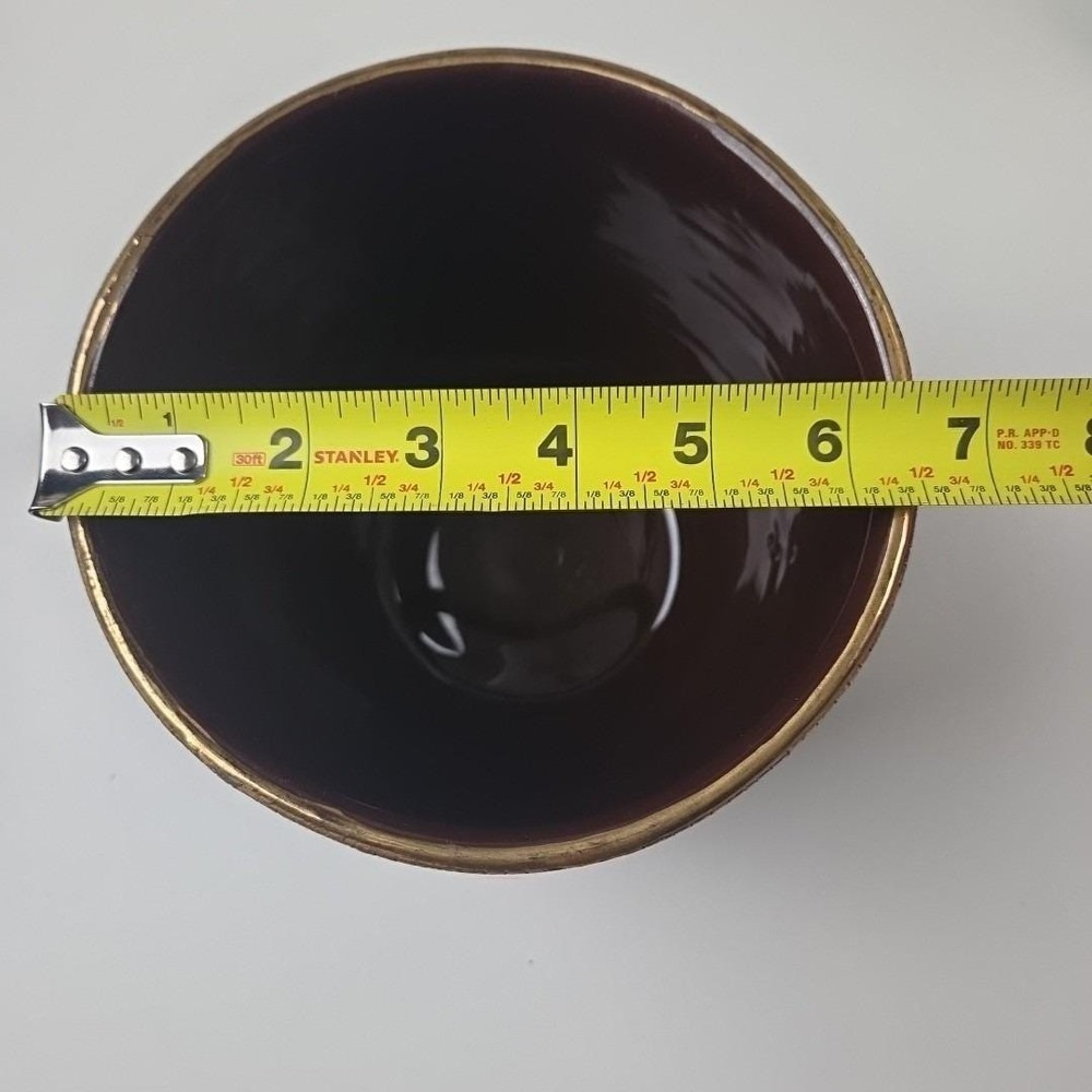 VTG Bitossi Seta Italian Ceramic Planter Pot Earthy Hues 5.75" Tall x 6.5" Wide - Picture 16 of 16